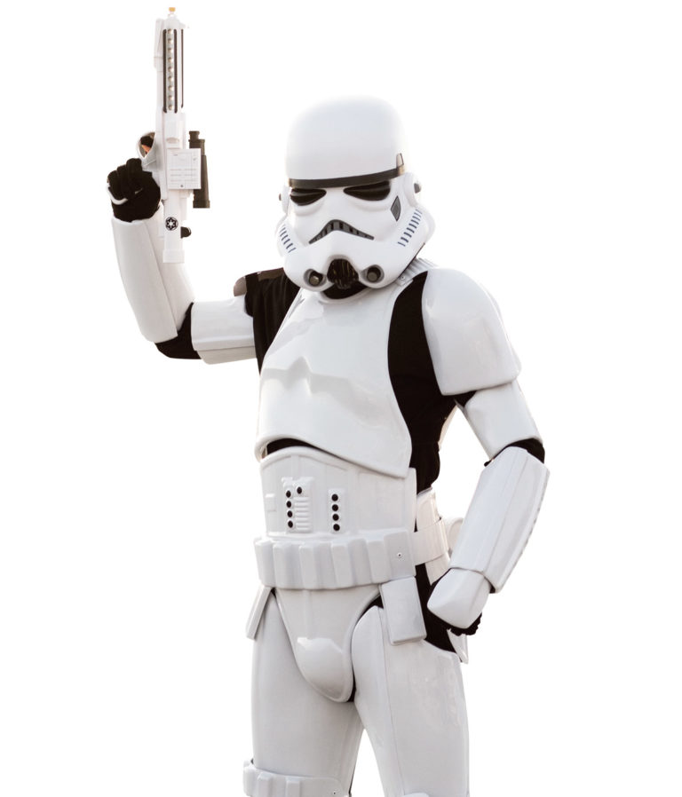 Storm trooper party character for kids in louisville